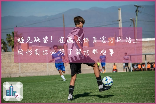 避免踩雷！在赢点体育官方网站上购彩前你必须了解的那些事